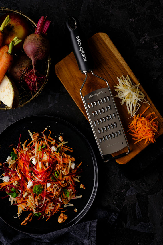 Gourmet fin juliennerivjern - Microplane bakside