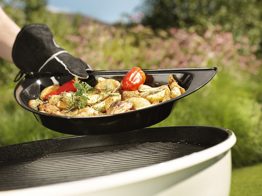 Gourmet halvmåne grillskåler 2-delt for kulegrill - Outdoorchef rengjort og klar til bruk