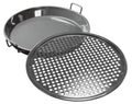 Gourmet sett 2-delt panne 34 cm og pizzabrett 35 cm Outdoorchef forfra