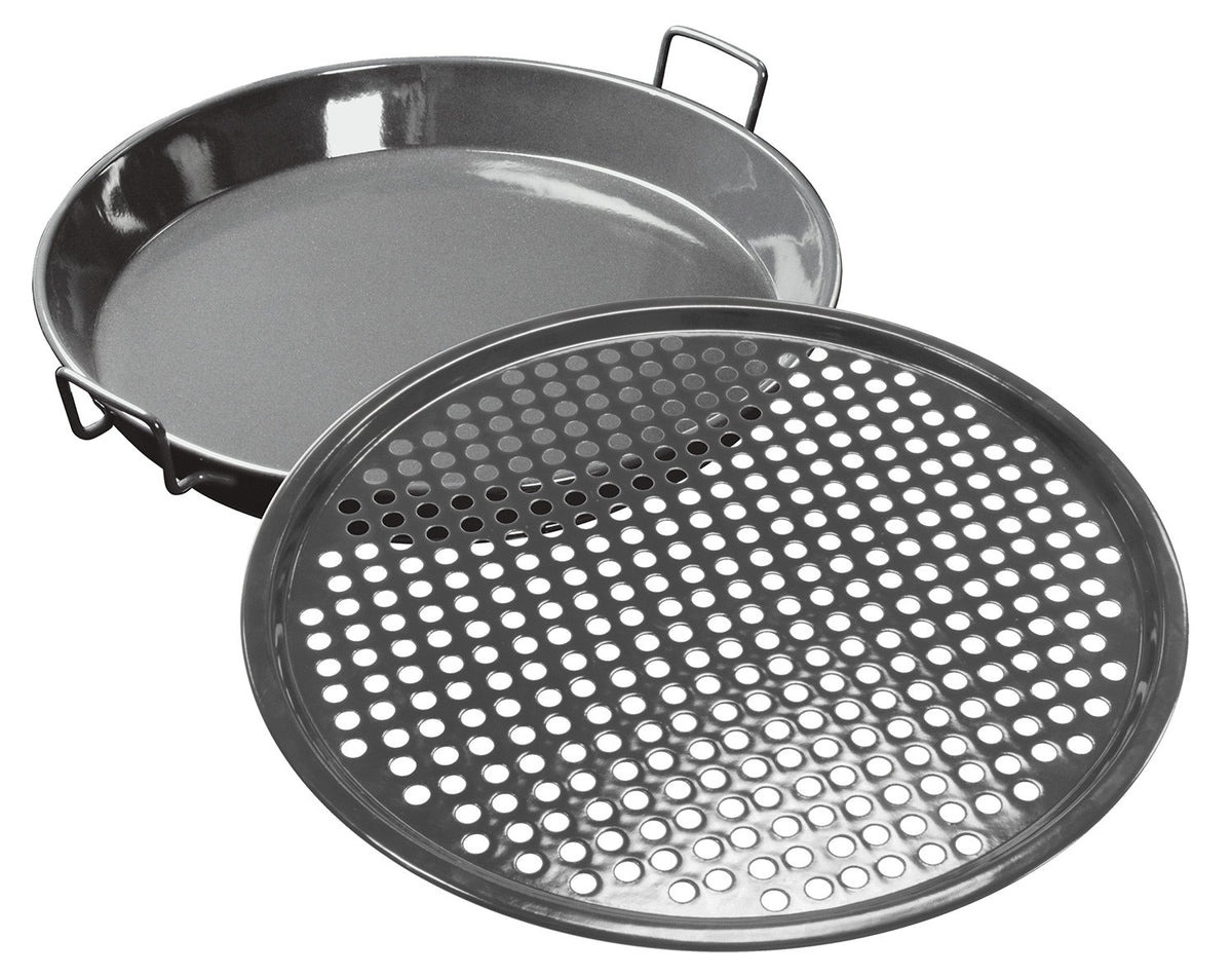 Gourmet sett 2-delt panne 40 cm og pizzabrett 39 cm Outdoorchef forfra