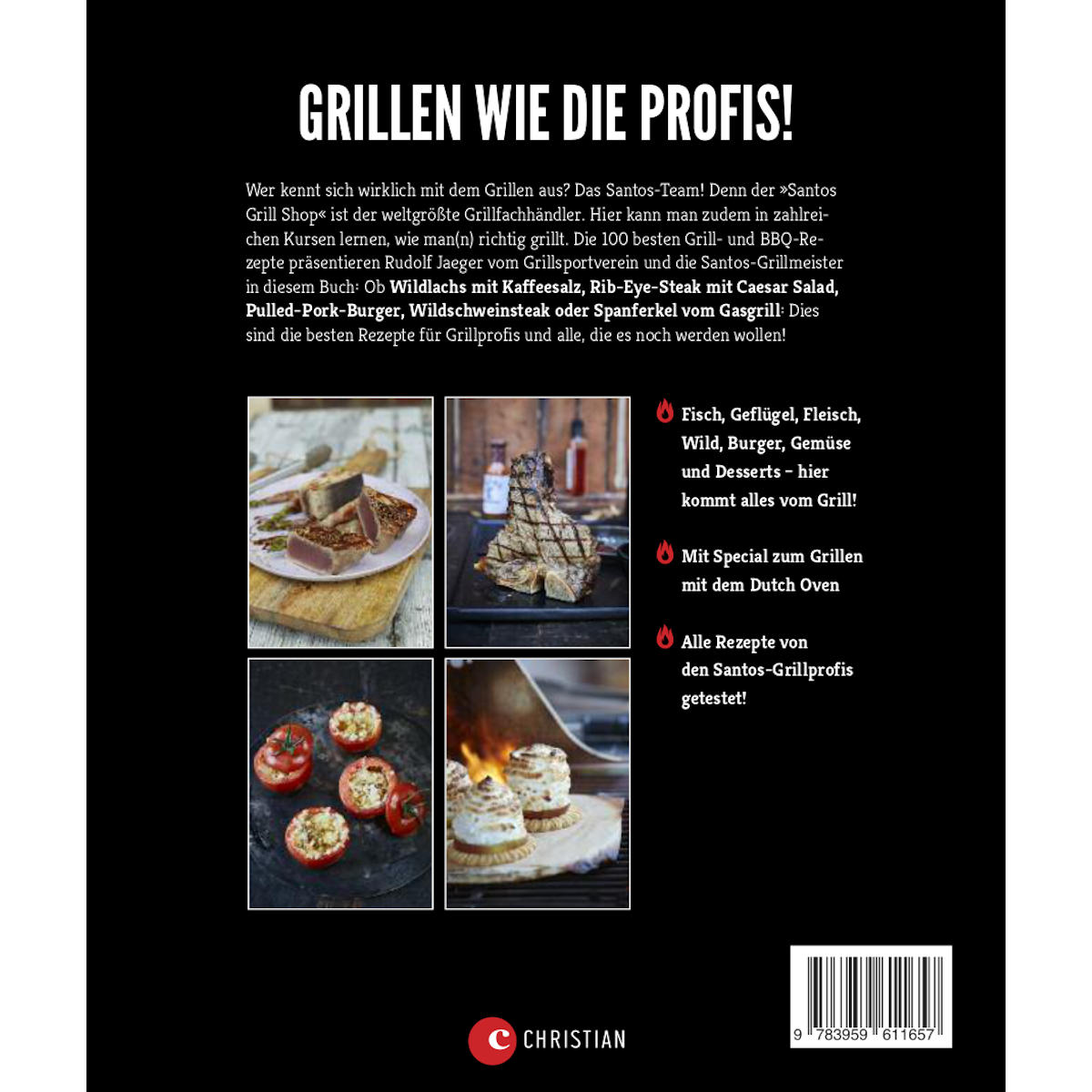 Grillbok med 100 oppskrifter - SANTOS layout