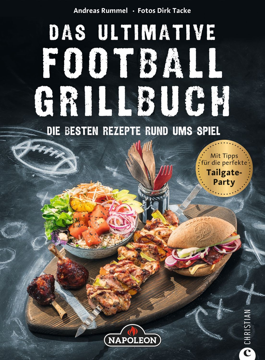 Grillbok "Das ultimative Football-Grillbuch" - Napoleon forside