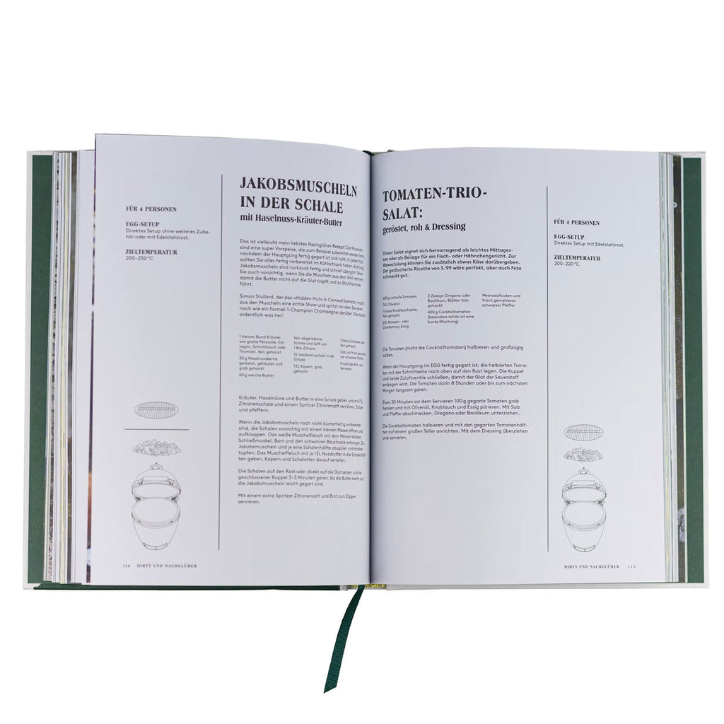 Grillbok matlaging med Big Green Egg bakside