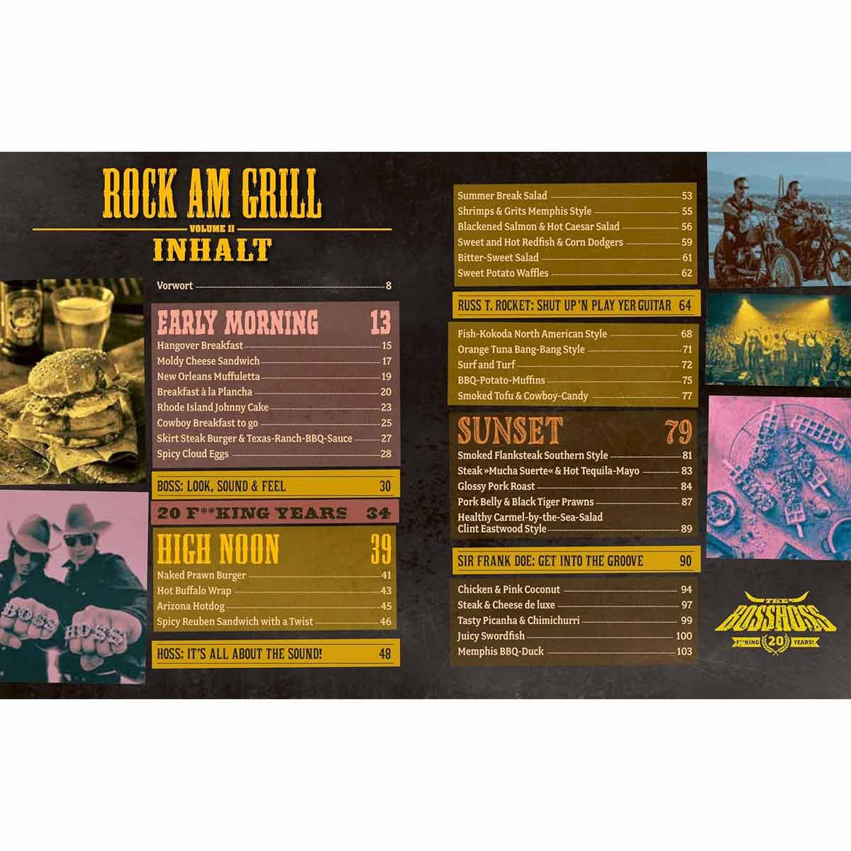 Detalj av oppskrift i Grillbok The BossHoss Rock am Grill Volume II
