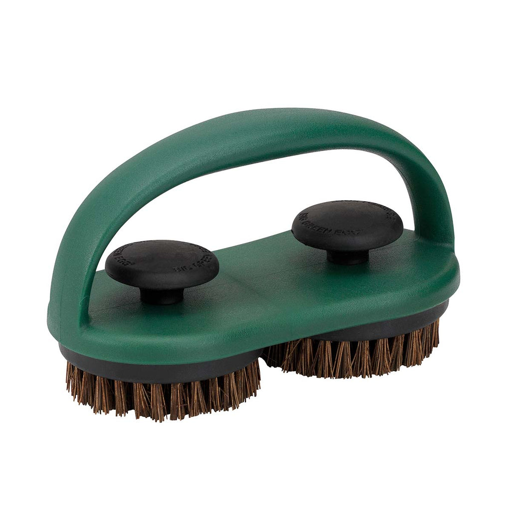 Grillbørste dobbel SpeediClean bomullsfiber - Big Green Egg forfra