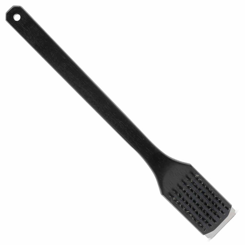Detalj av stålbørster på Grillbørste Essential rustfritt stål børster trehåndtak - Napoleon