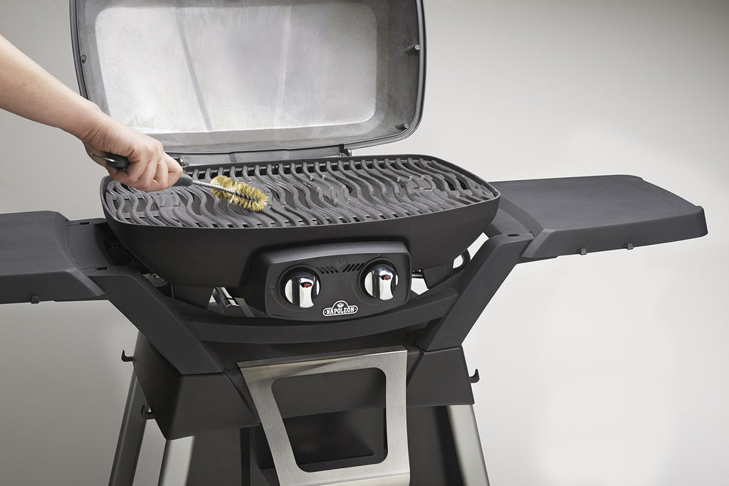 Grillbørste messing kompakt 31 cm - Napoleon bakside