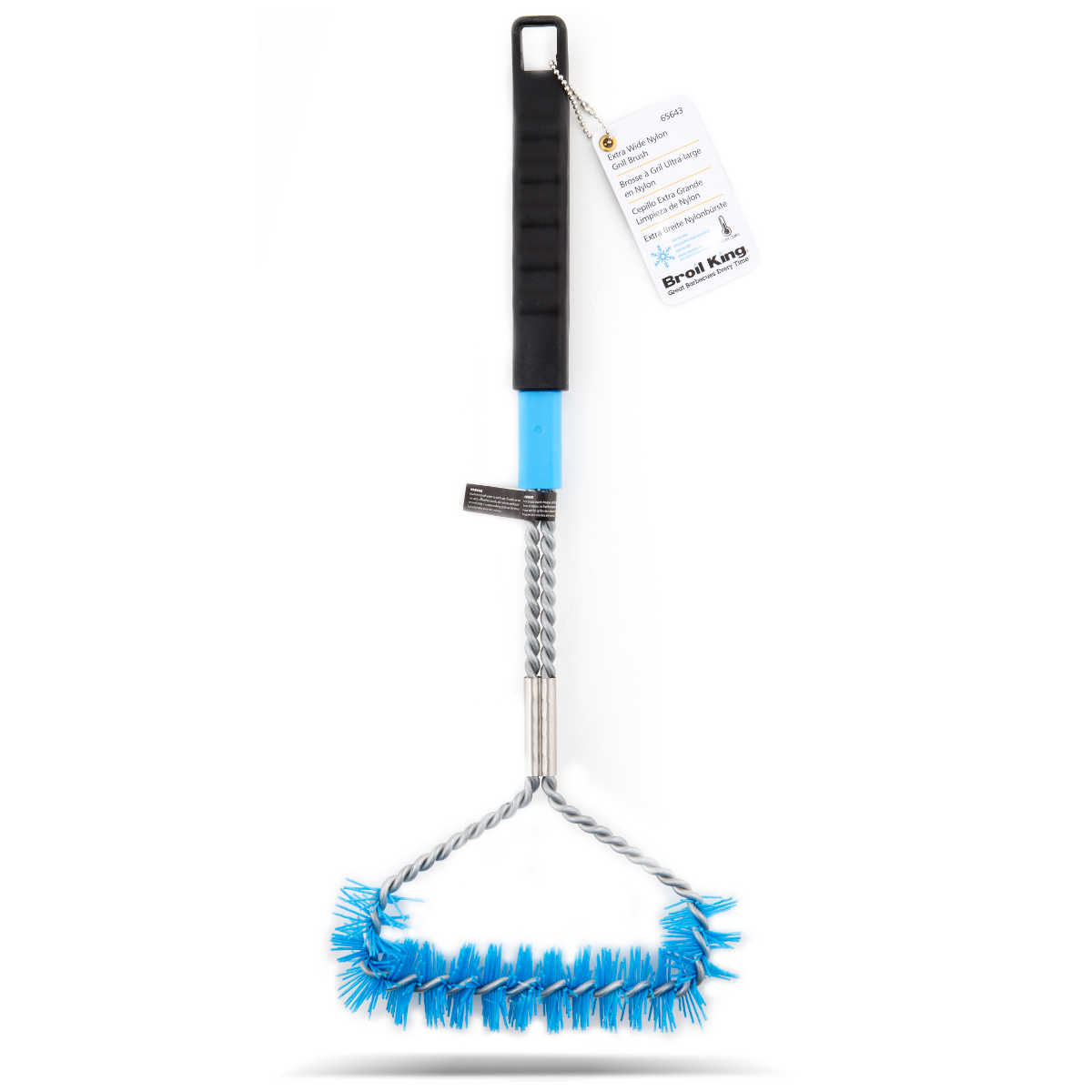 Montert Grillbørste nylon 46 cm - Broil King i bruk