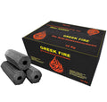 Grillbriketter 10 kg eik og bøk - Greek Fire forfra