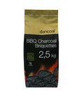 Grillbriketter 2,5 kg løvtre 4 timer brenntid - Dancoal forfra