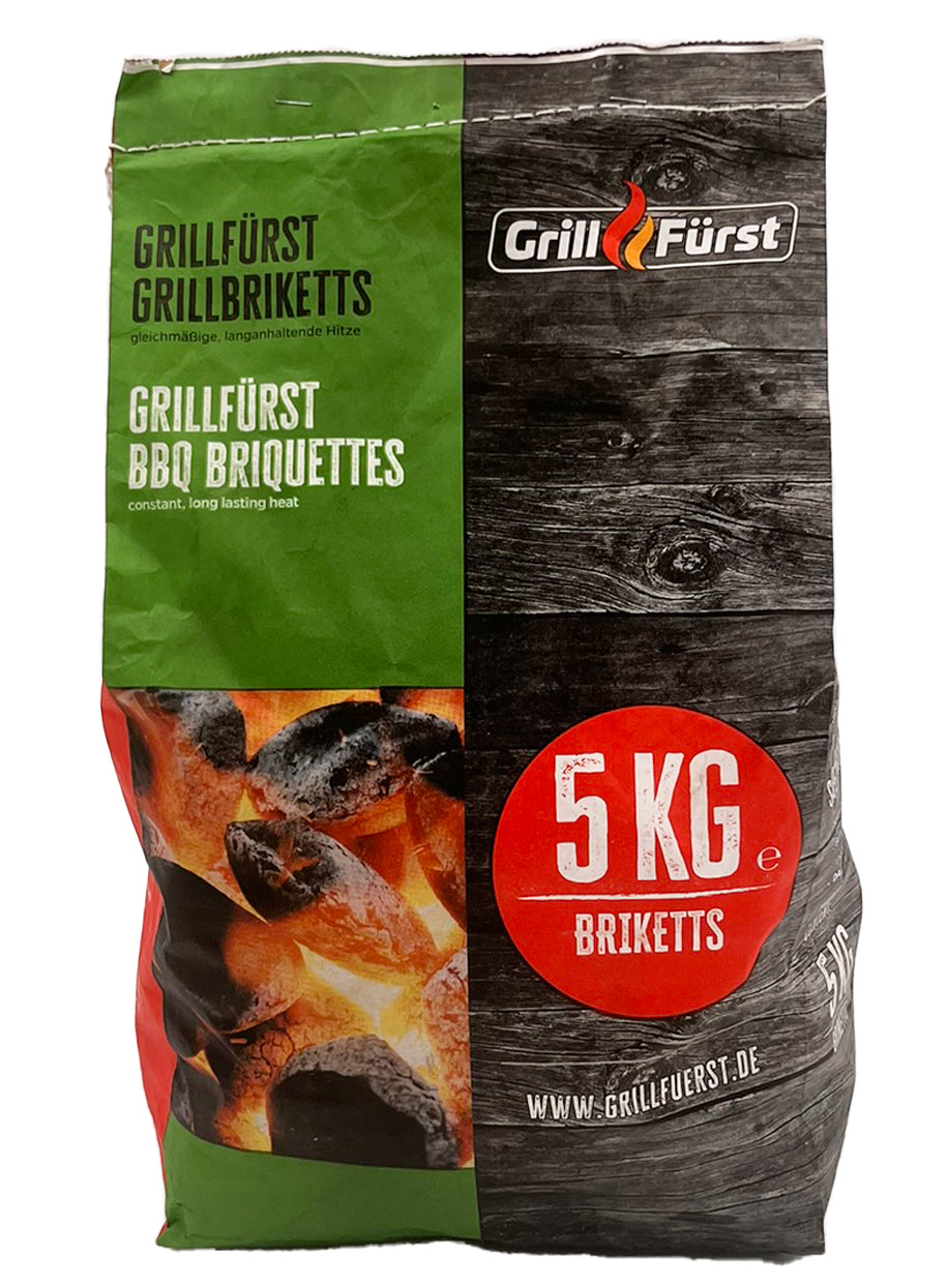 Grillbriketter 5 kg hardtre fra Namibia - Grillfürst forfra