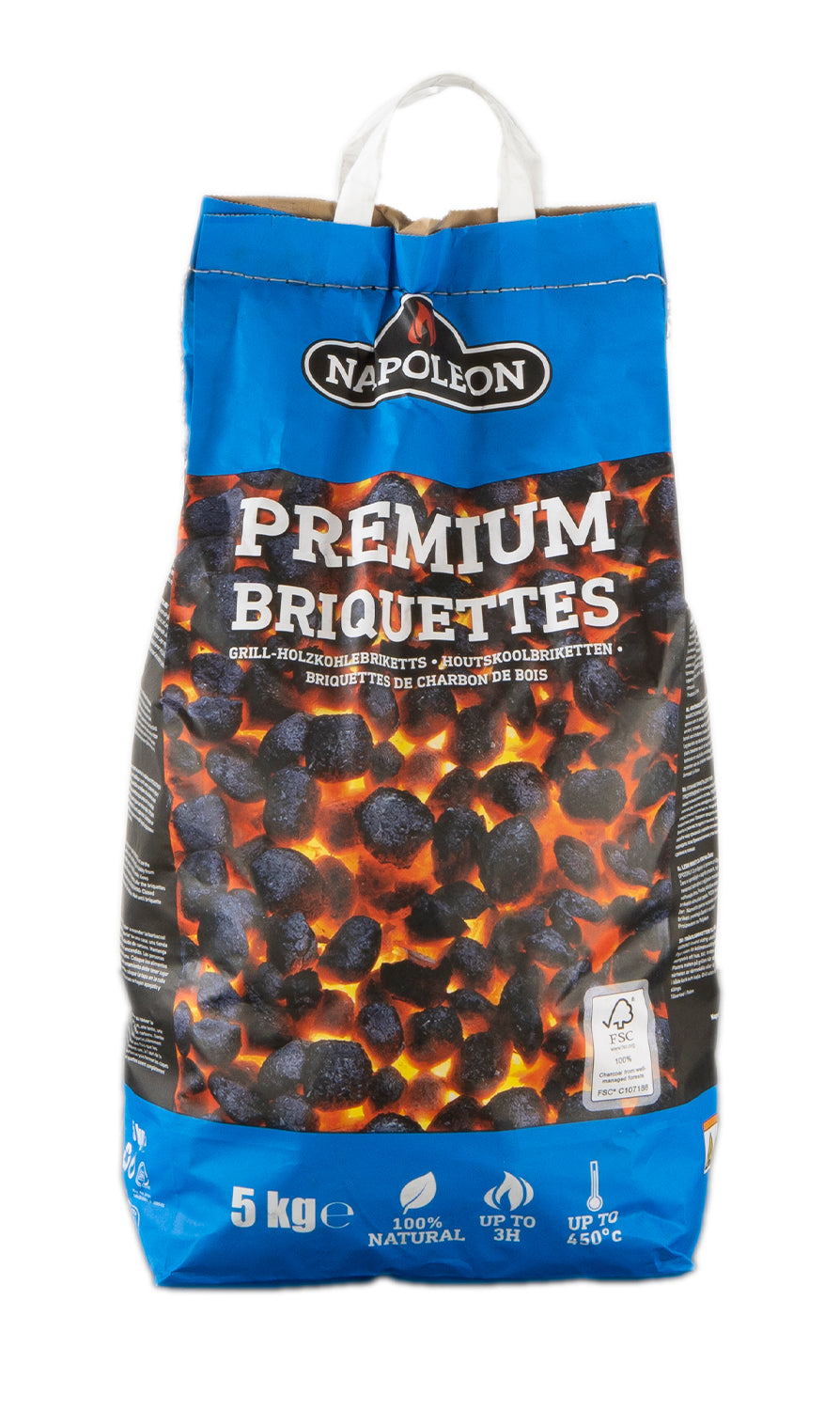 Grillbriketter Blackstone Premium hardtre 5 kg forfra
