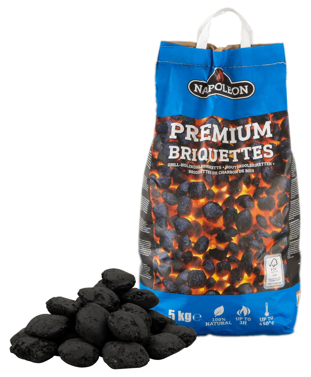 Detalj av Grillbriketter Blackstone Premium hardtre 5 kg