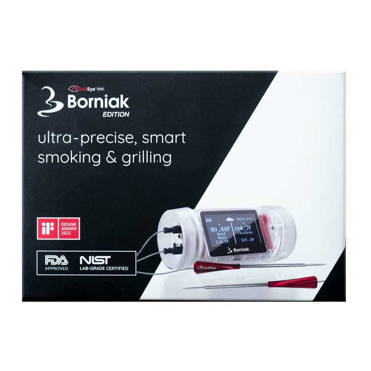 App visning til GrillEye MAX Bluetooth WiFi steketermometer Borniak Edition