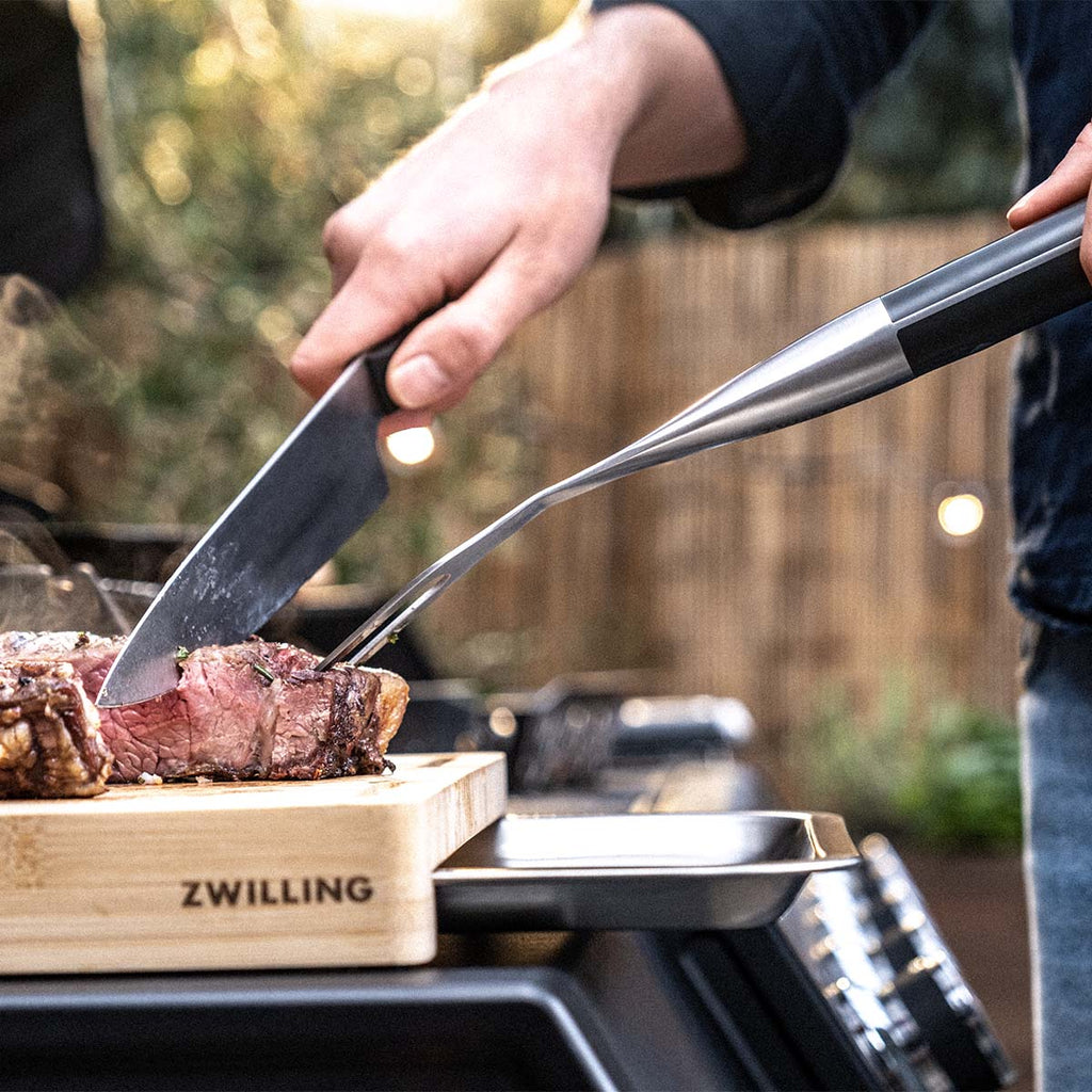Grillgaffel BBQ+ 41 cm rustfritt stål opphengsøy