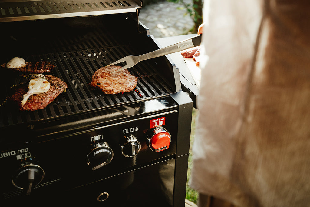 Detalj av Soft-Touch grep på Grillgaffel rustfritt stål 42 cm - Enders