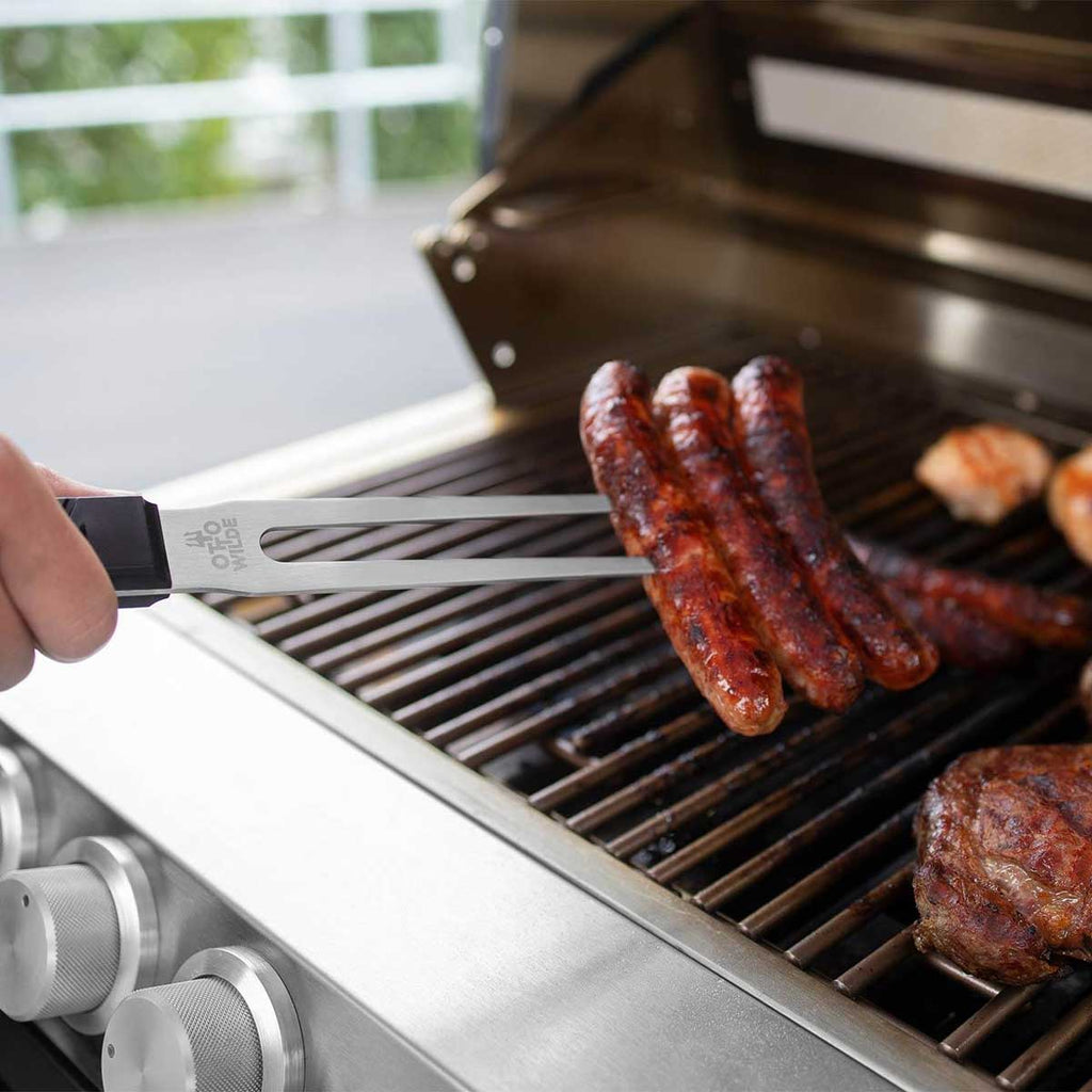 Baksiden av Grillgaffel XL rustfritt stål Otto Wilde Grillers