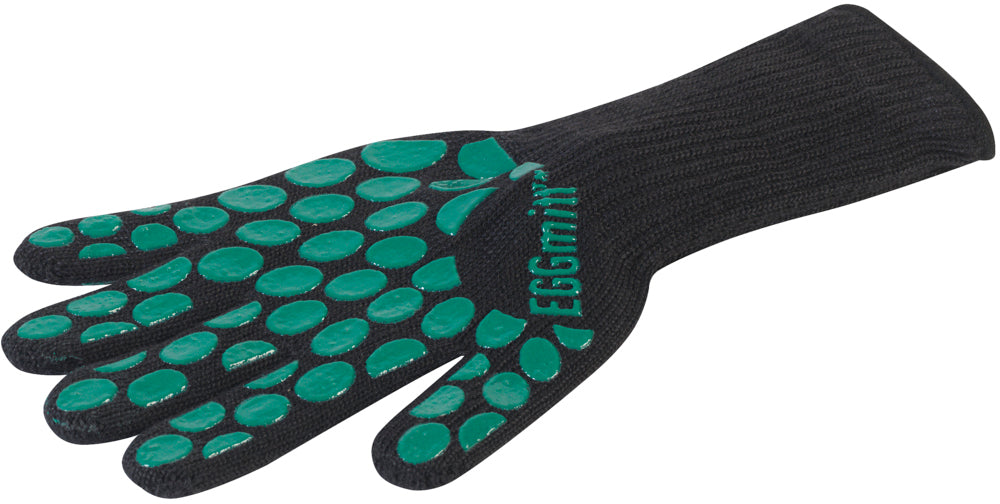 Grillhanske aramid/silikon varmebestandig 246°C Big Green Egg forfra