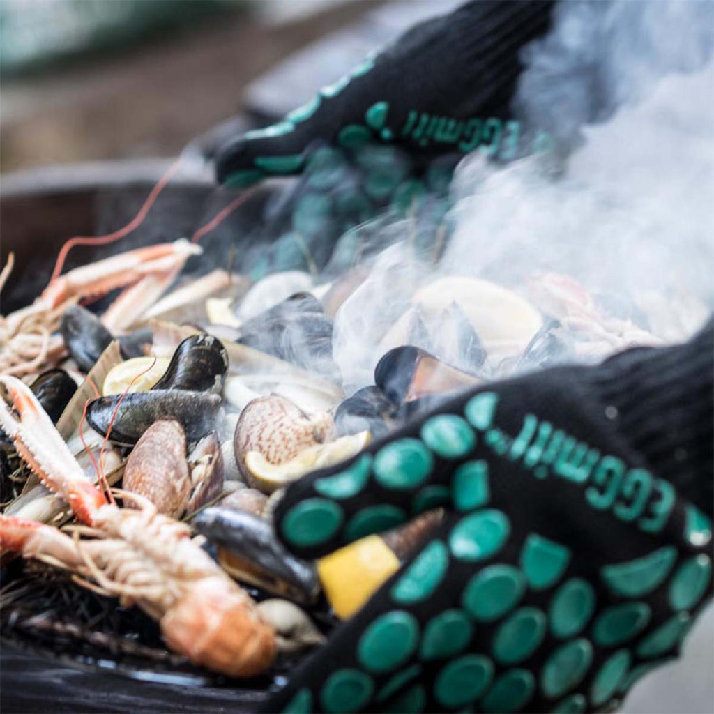 Grillhanske EGGmitt universalstørrelse - Big Green Egg bakside