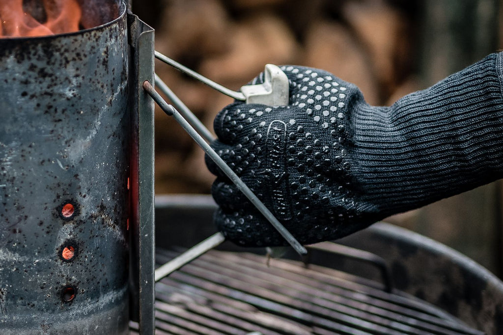 Detalj av silikonbelegg på Grillhanske silikon/aramid 500°C L/XL - Grillfürst