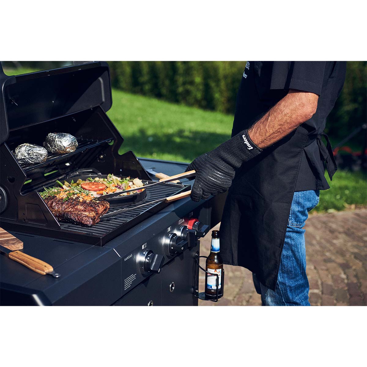 Bakside av Grillhansker aramid brannbestandig - Enders