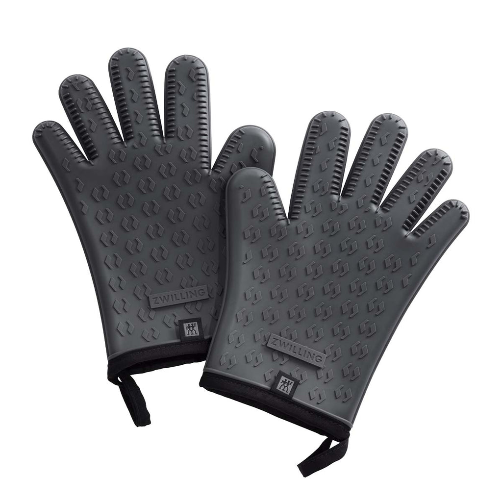 Grillhansker silikon 2-delt antrasitt BBQ+ - ZWILLING forfra