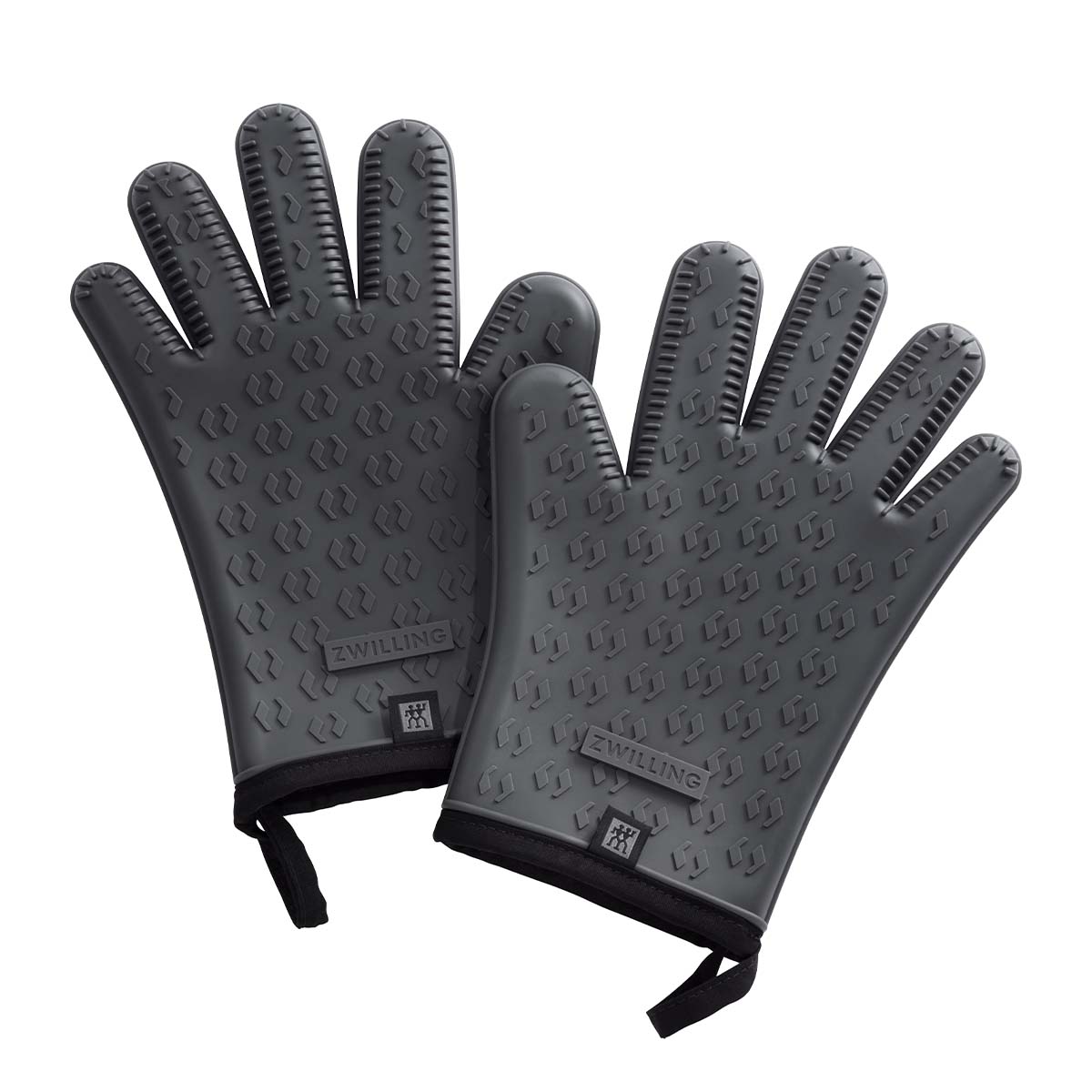 Grillhansker silikon 2-delt antrasitt BBQ+ - ZWILLING forfra