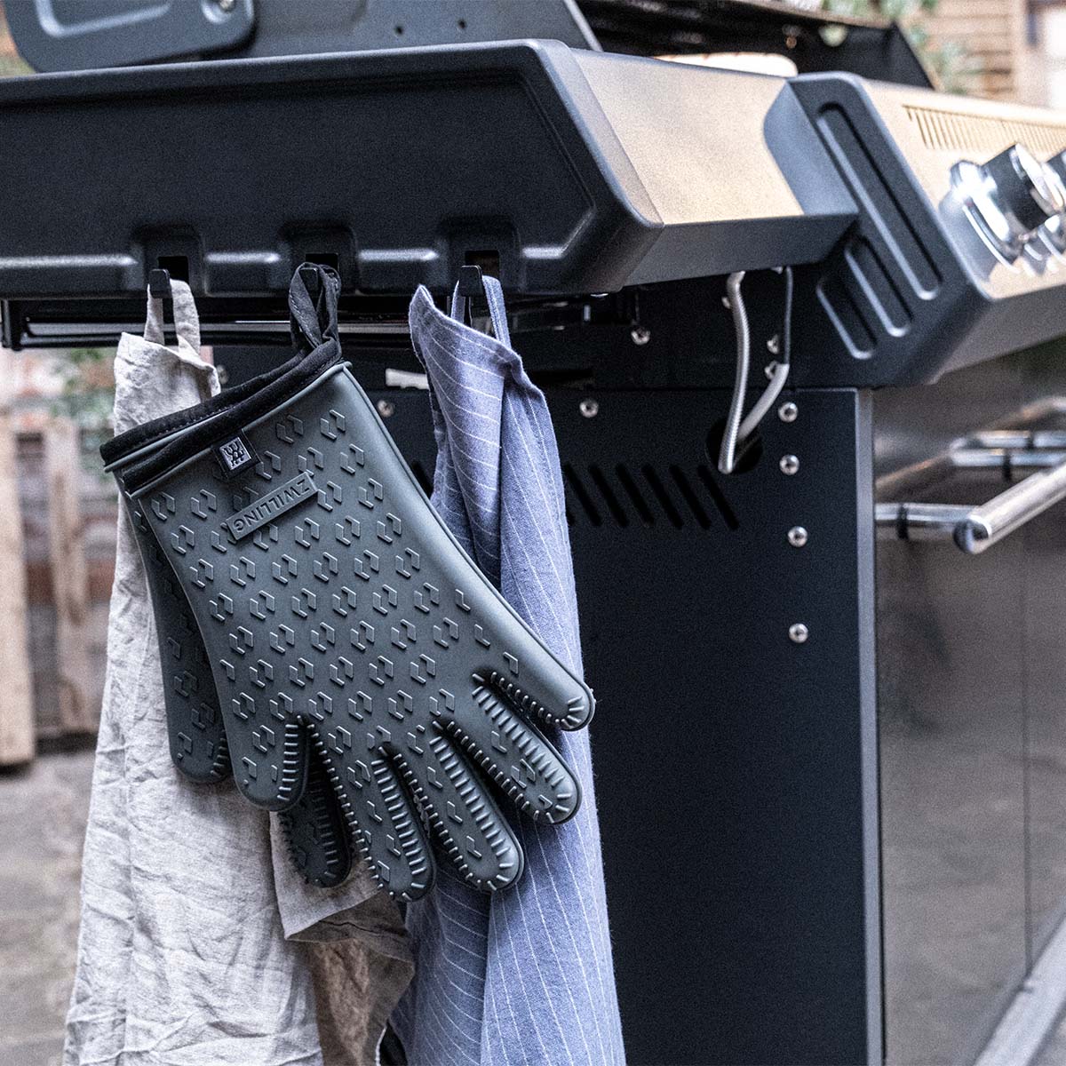 Grillhansker silikon 2-delt antrasitt BBQ+ - ZWILLING pakket