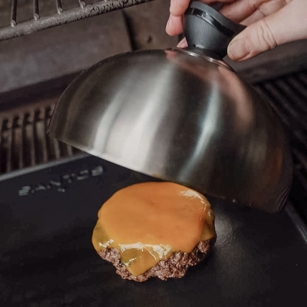 Grillklokke rustfritt stål 2-pakning - SANTOS bakside