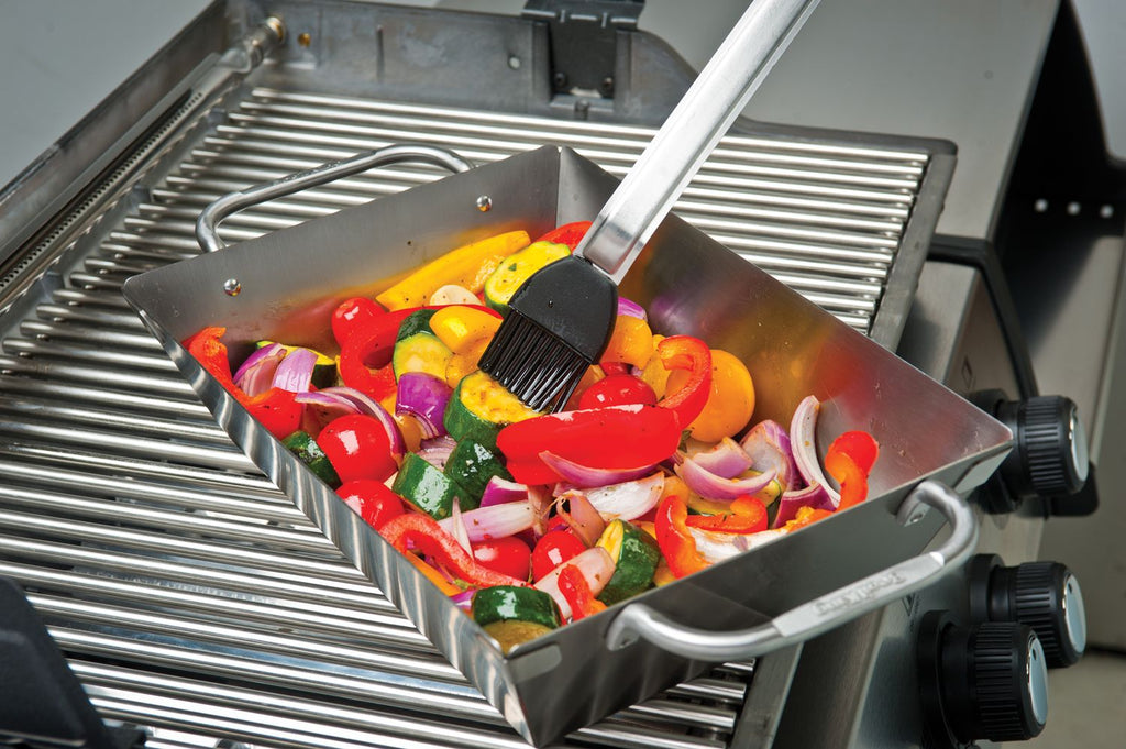 Montert Grillkurv Imperial rustfritt stål 33,5x24,5 cm - Broil King med håndtak