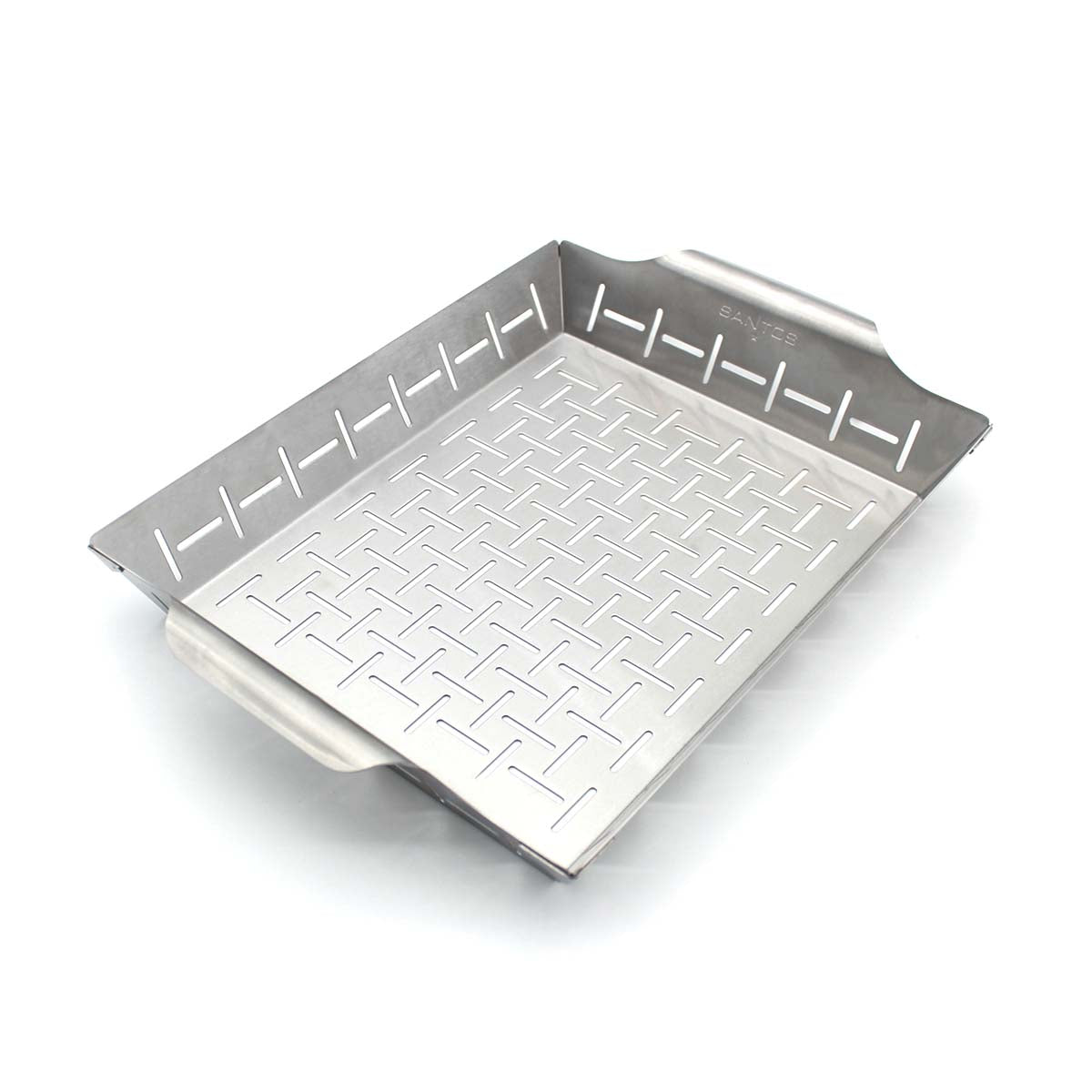 Grillkurv L rustfritt stål 35 x 24,2 cm - SANTOS forfra