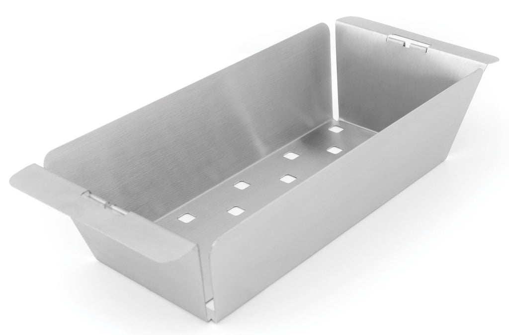 Grillkurv Narrow wok rustfritt stål smal 37x17 cm forfra