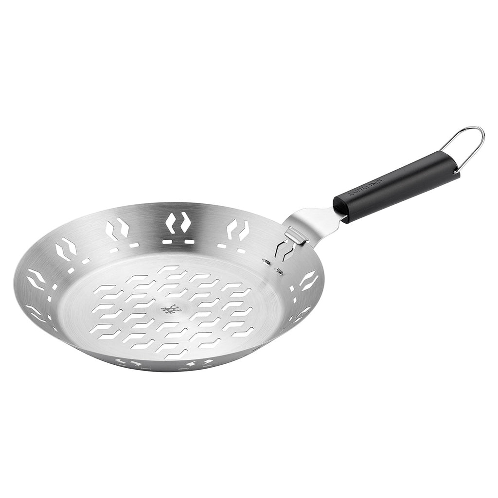 Grillkurv rund med håndtak 26 cm rustfritt stål BBQ+ - Zwilling forfra