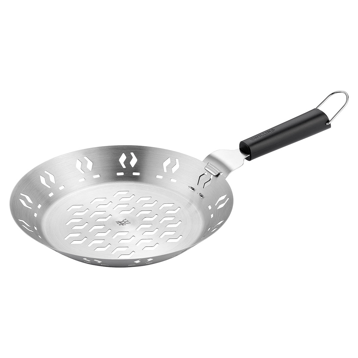 Grillkurv rund med håndtak 26 cm rustfritt stål BBQ+ - Zwilling forfra