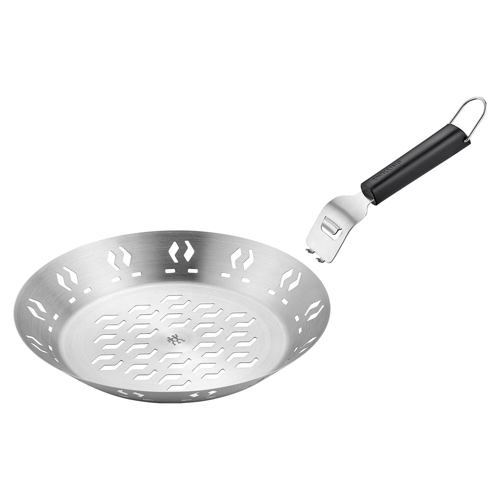 Grillkurv rund med håndtak 26 cm rustfritt stål BBQ+ - Zwilling bakside