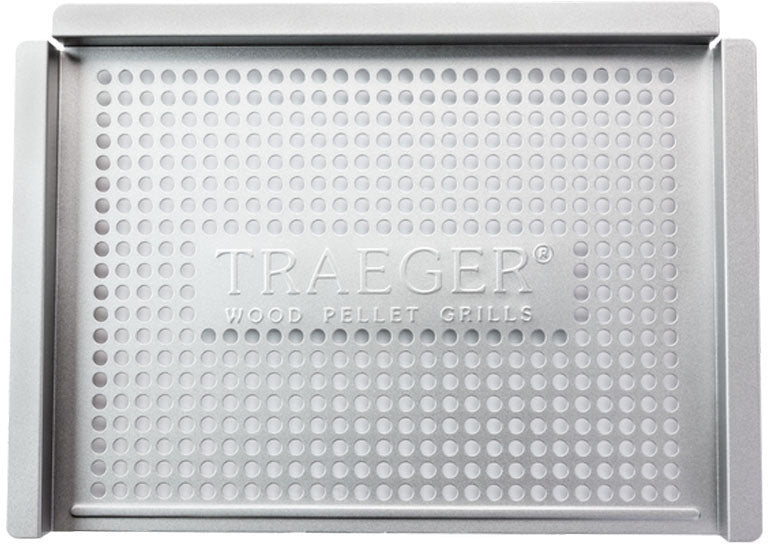 Grillkurv rustfritt stål 40 x 29 cm perforert - Traeger for grilling og røyking