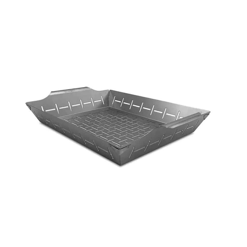 Grillkurv rustfritt stål 43,5 x 25 cm - FireRocket bakside