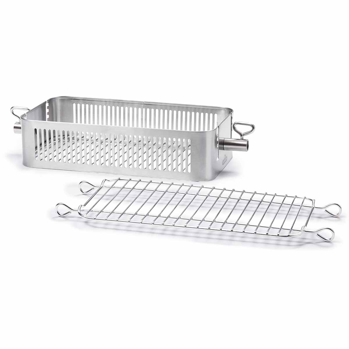 Bakside av grillkurv rustfritt stål for dreiespidd justerbar Napoleon