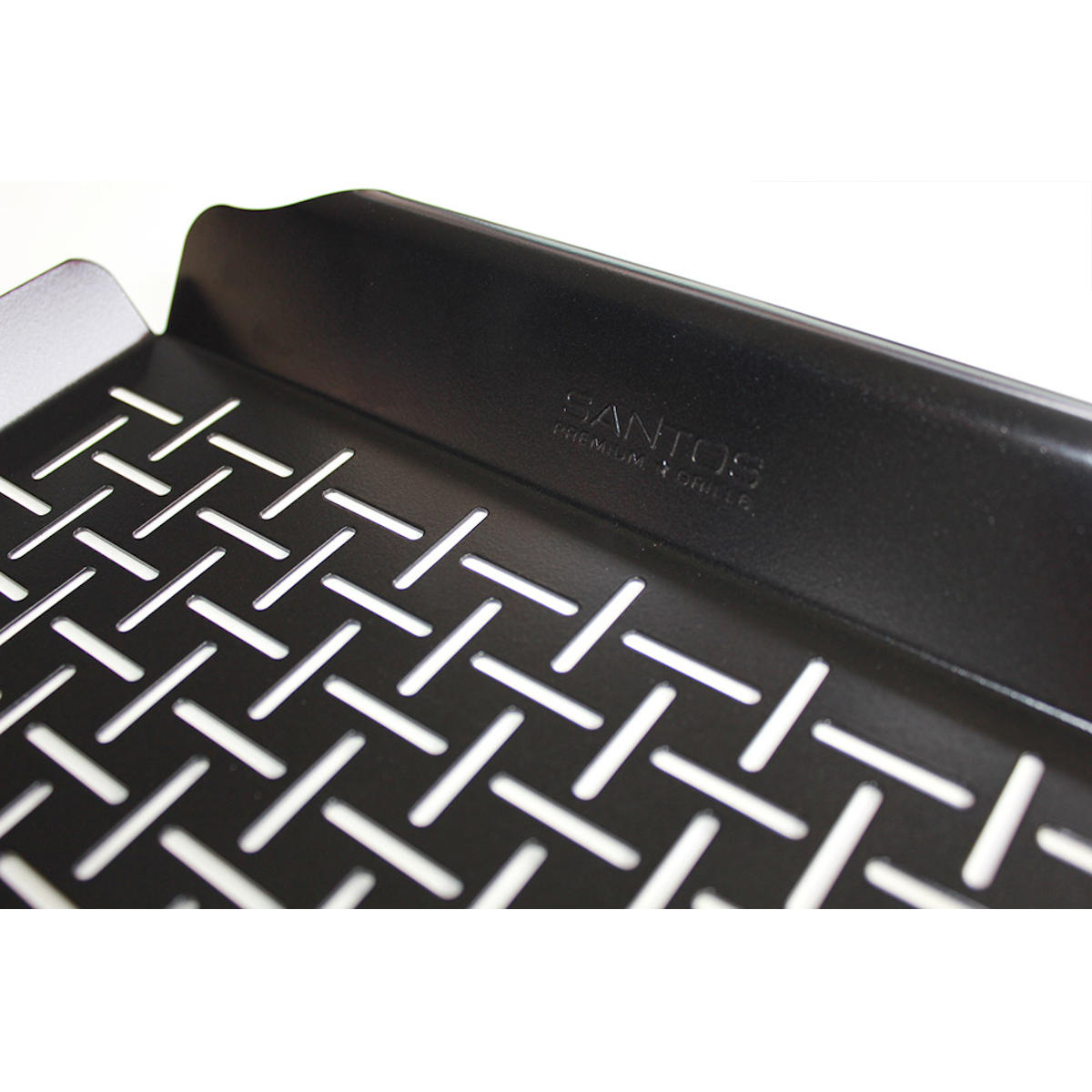 Montert grillkurv XXL svart 44 x 30 cm - SANTOS på grill