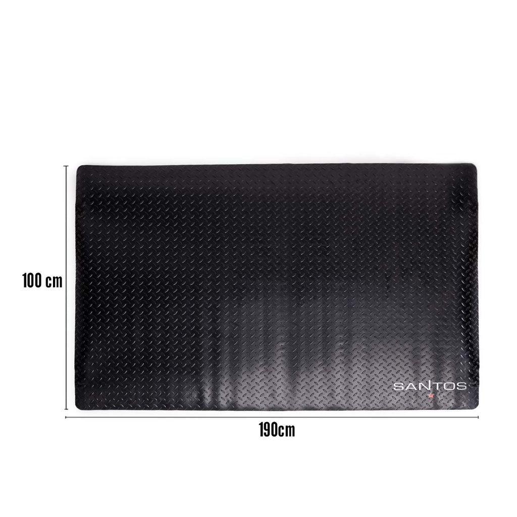 Grillmatte beskyttelse 190 x 100 cm - SANTOS montert under grill