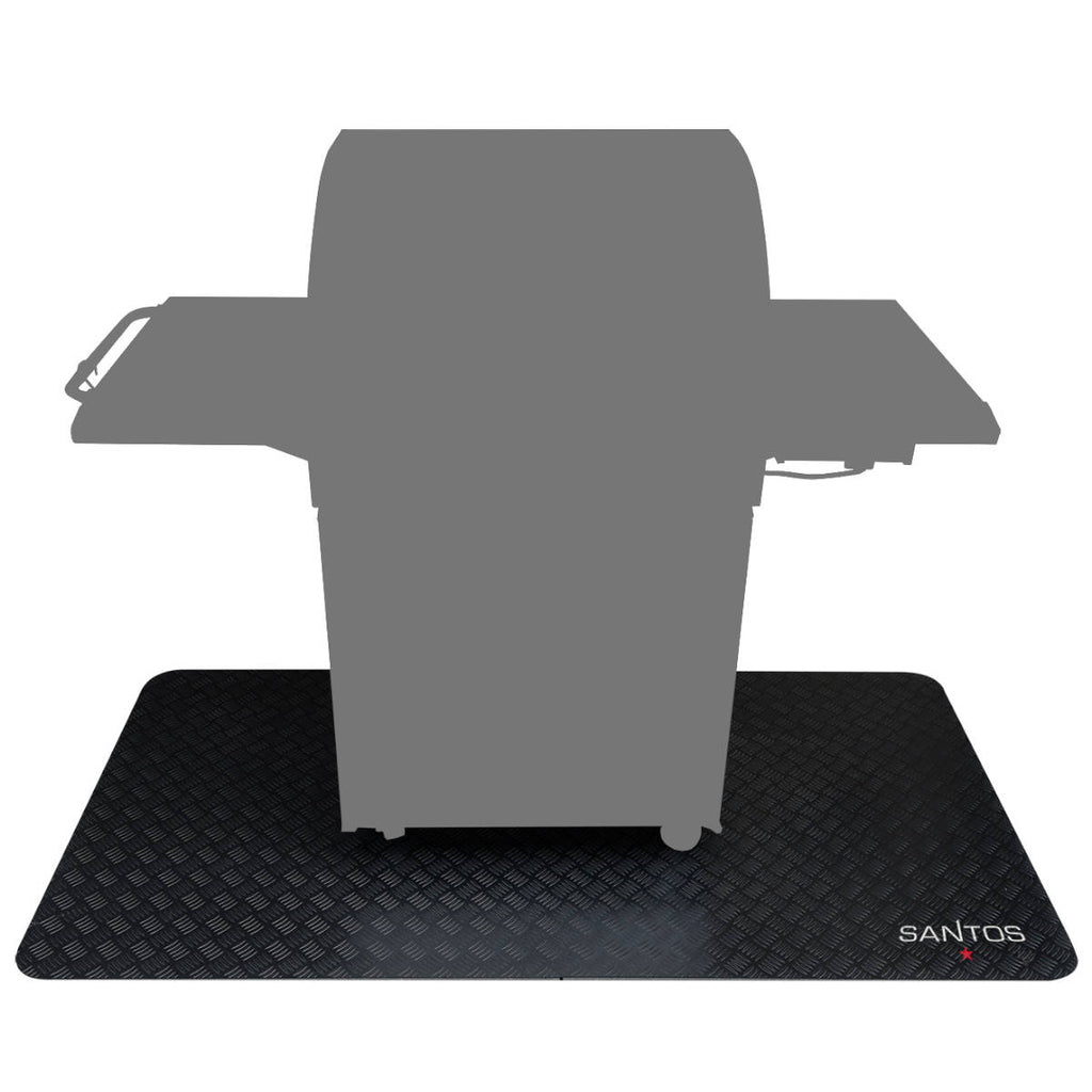 Grillmatte gulvbeskyttelse 120x100 cm SANTOS forfra