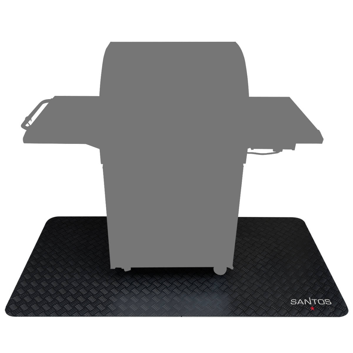 Grillmatte gulvbeskyttelse 120x100 cm SANTOS forfra