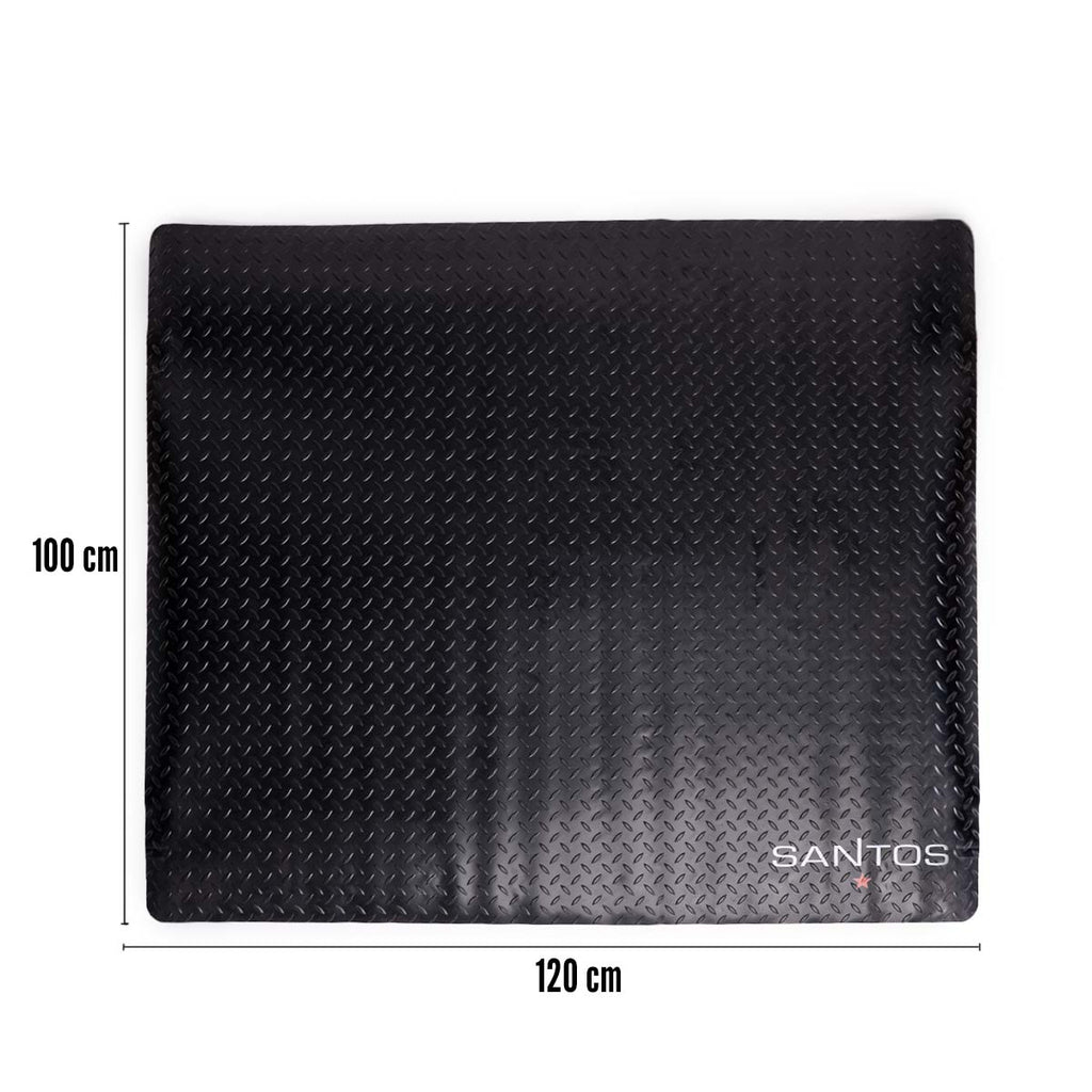 Nærbilde av materialet på grillmatte gulvbeskyttelse 120x100 cm SANTOS