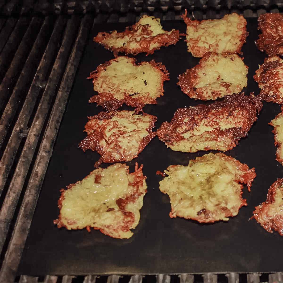 Grillmatte teflon antihaft 40x35 cm 5-pakk - SANTOS sammenrullet