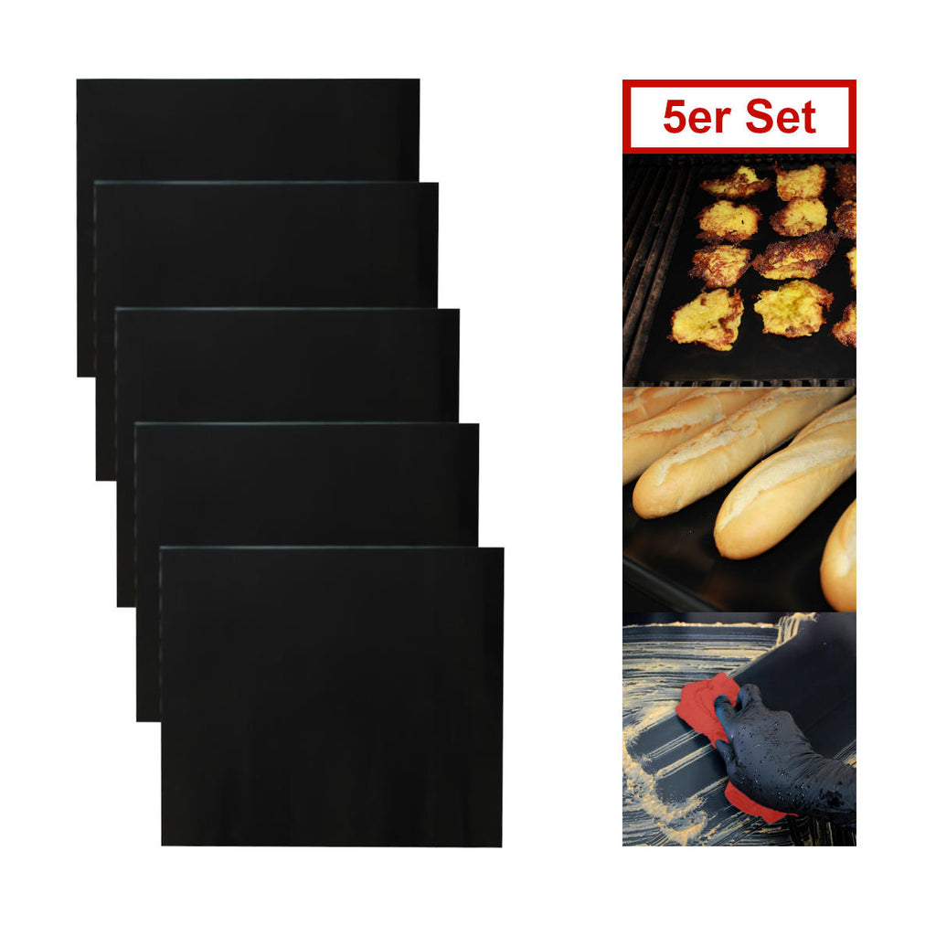 Grillmatte teflon antihaft 40x35 cm 5-pakk - SANTOS i bruk med grønnsaker