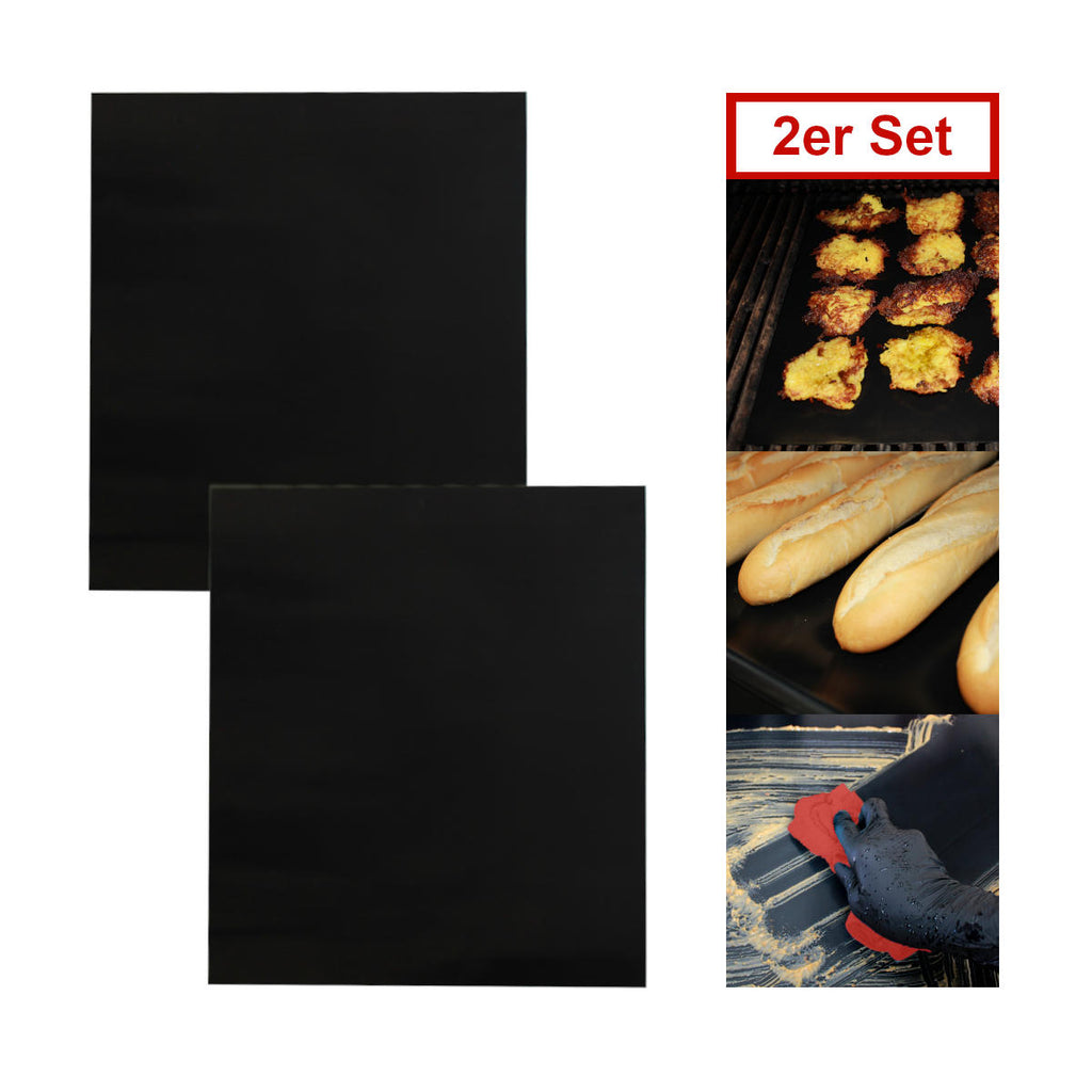 Grillmatte teflon antihaft 50 x 40 cm 2-pack - SANTOS pakket i originalemballasje