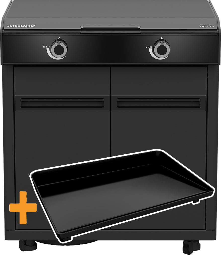 Grillmodul HEAT X-245 K plancha med XL plancha forfra
