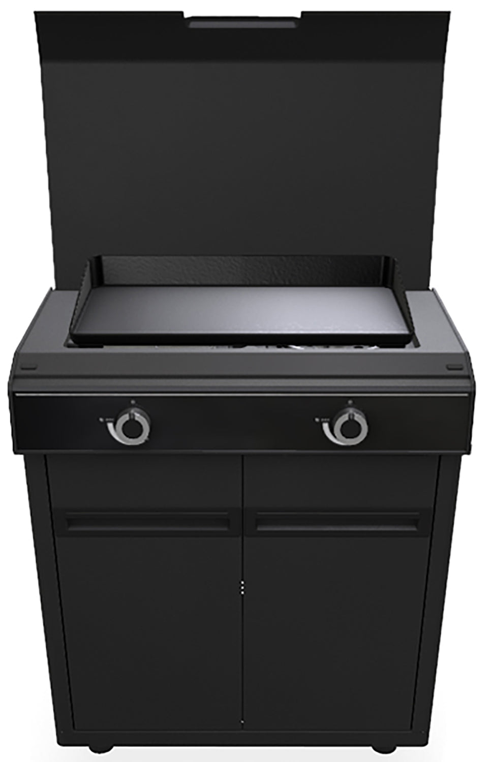 Bakside av Grillmodul HEAT X-245 K plancha med XL plancha Outdoorchef