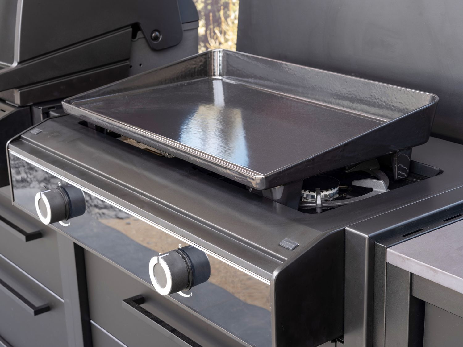 Detaljbilde av grillrist på Grillmodul HEAT X-245 K plancha med XL plancha