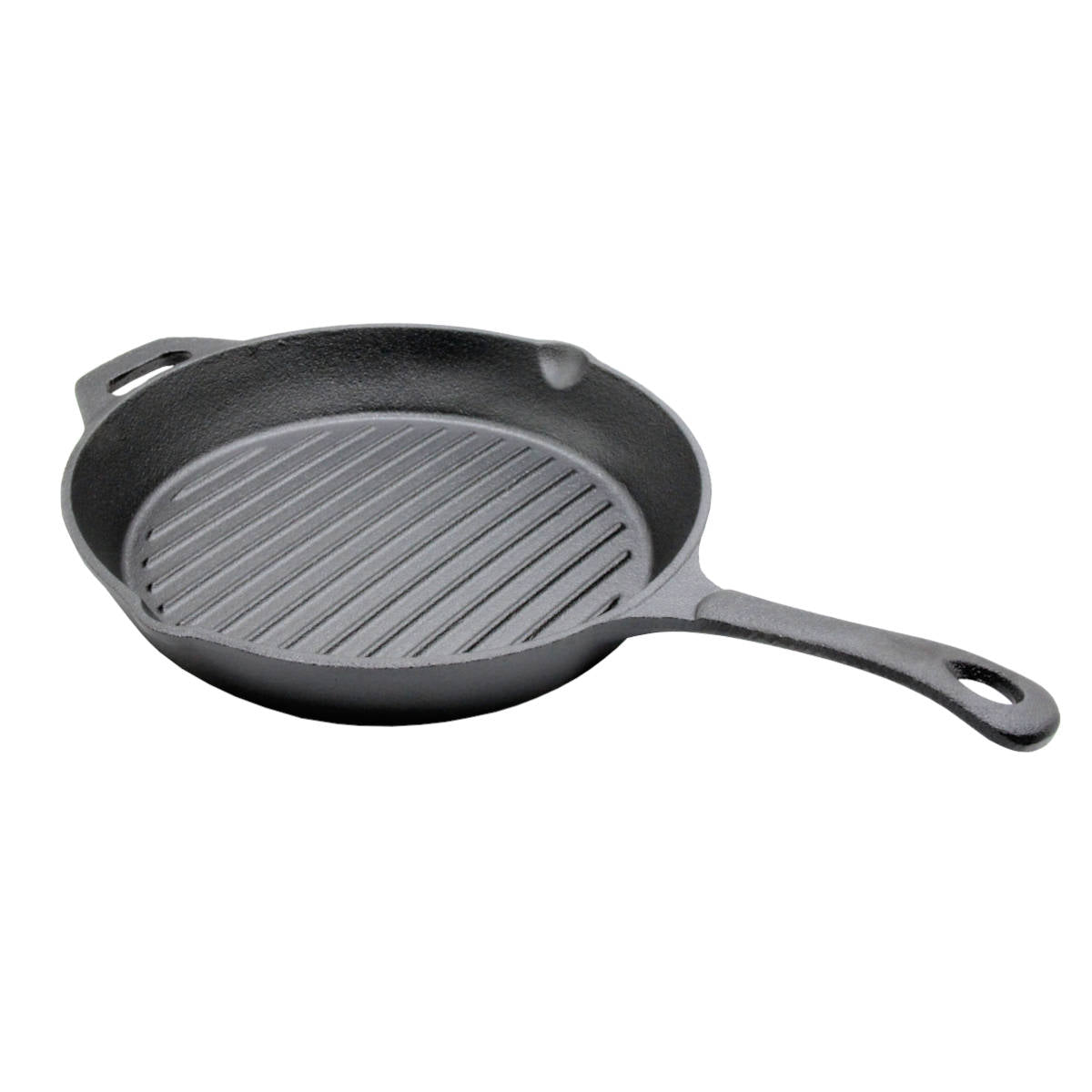 Grillpanne støpejern 29,5 cm - SANTOS for jevn grilling